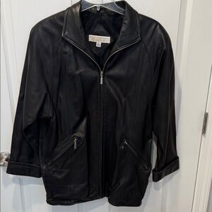 Valerie Stevens Midnight Leather Jacket